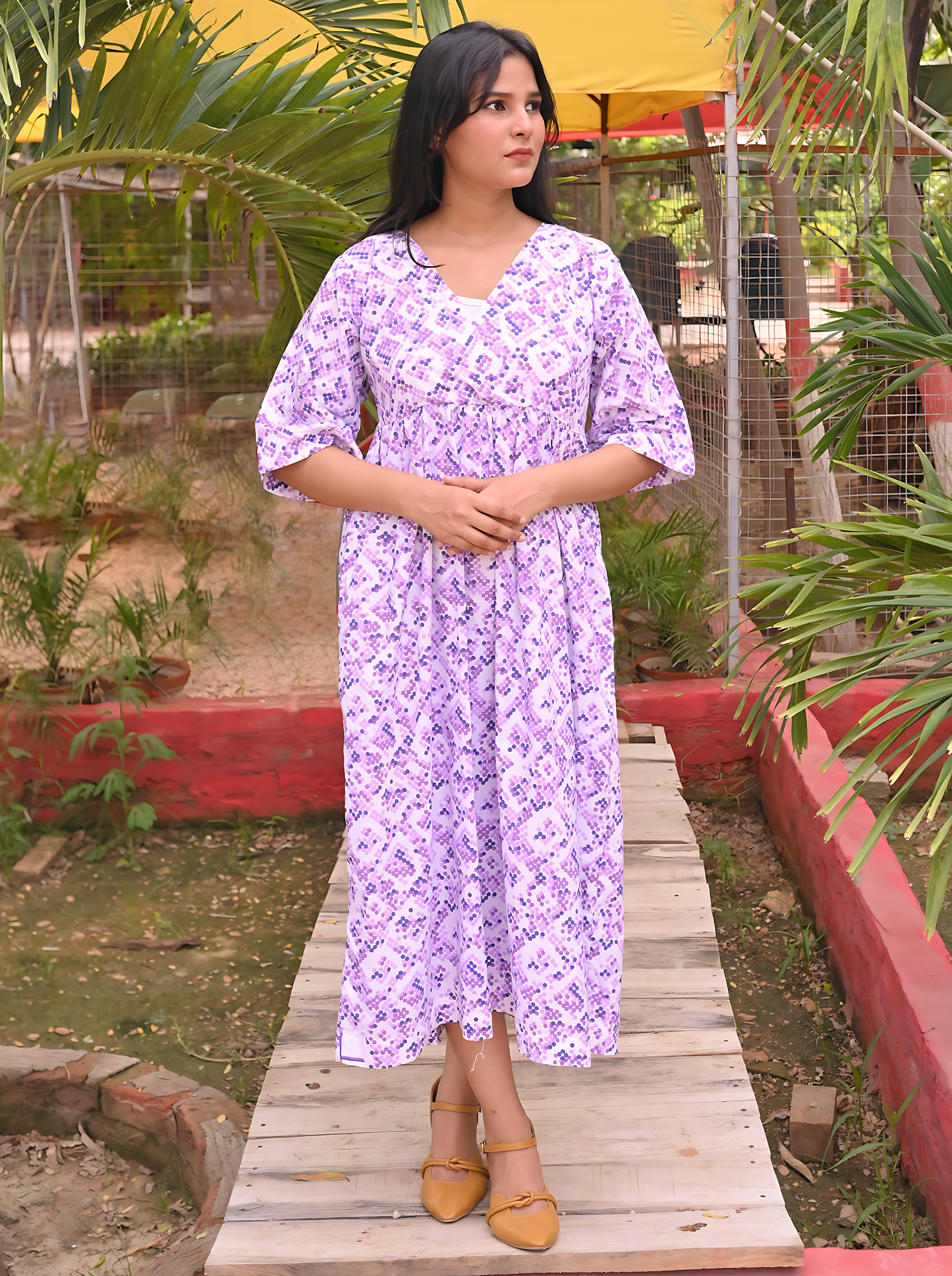 Buzz-Purple-Wrap Up Dress