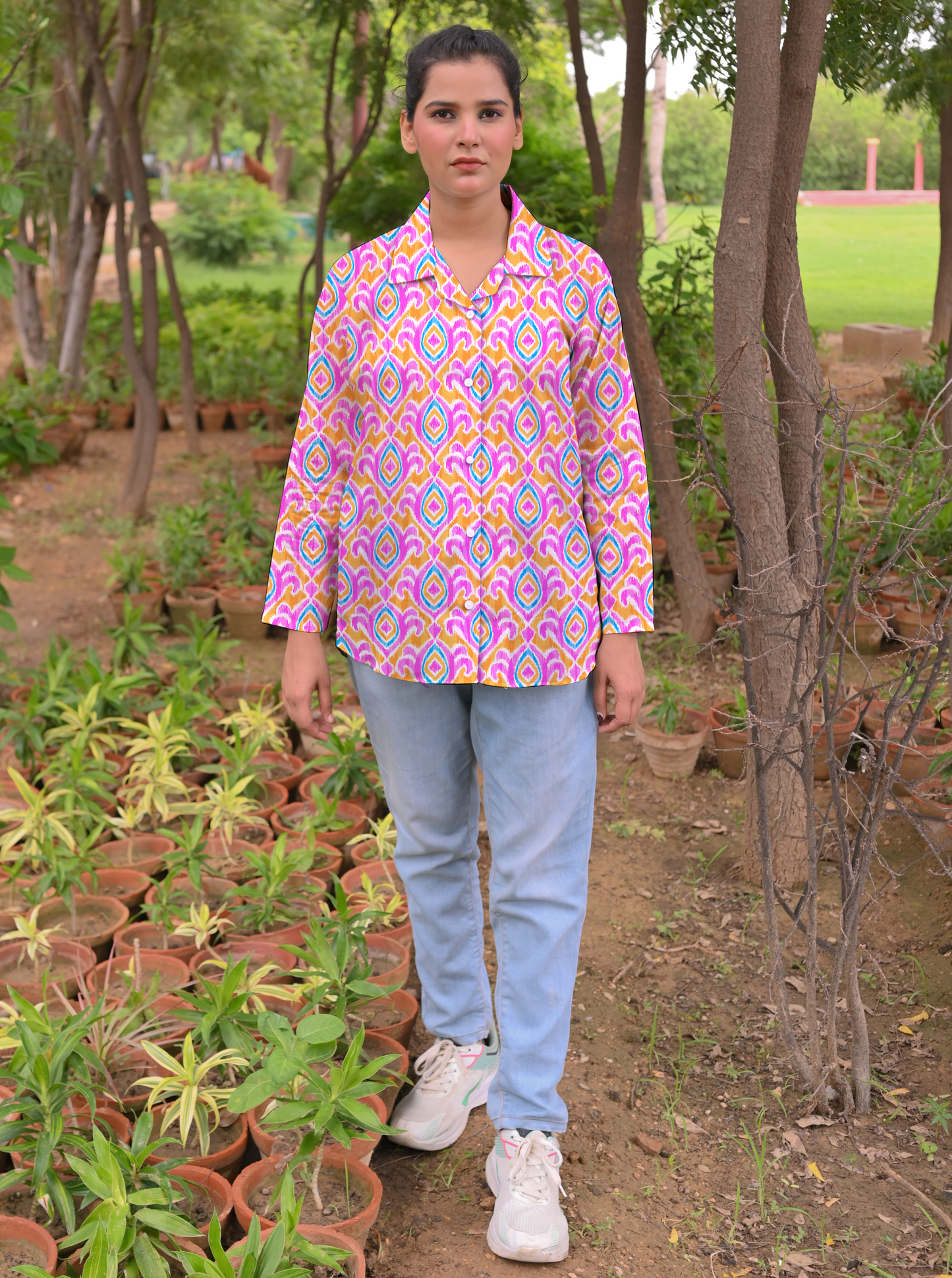 Turtle Mesh-Women Free Spirit Loose Fit shirt