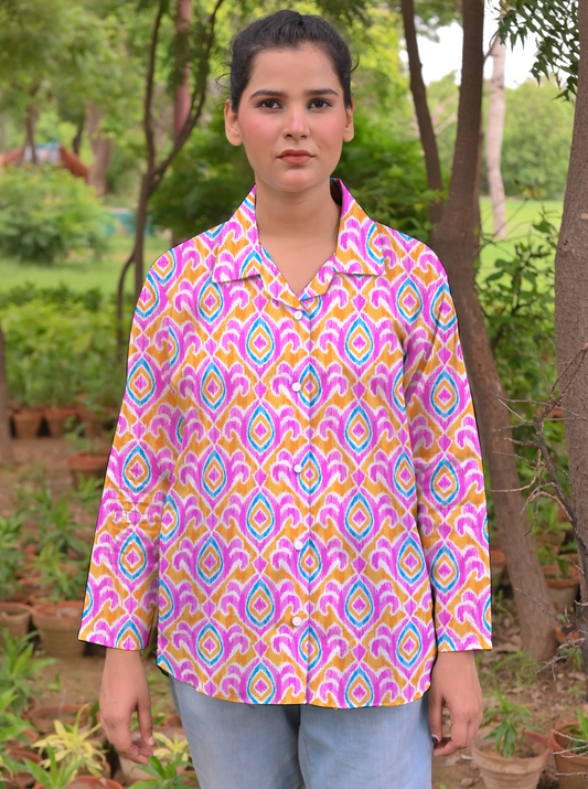 Turtle Mesh-Women Free Spirit Loose Fit shirt