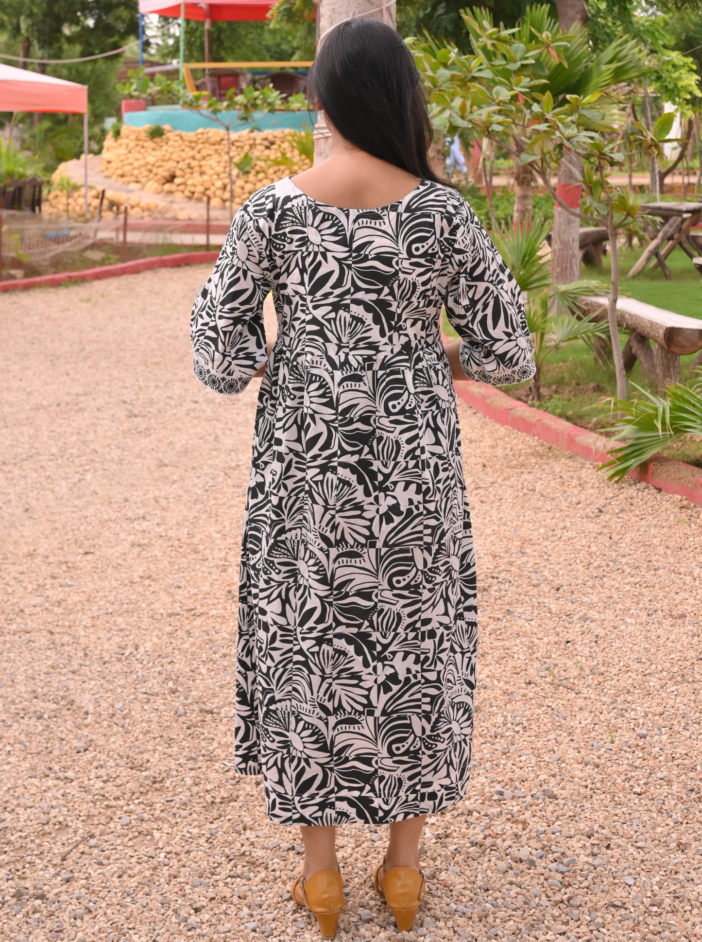 Tropicana-Black-Wrap Up Dress