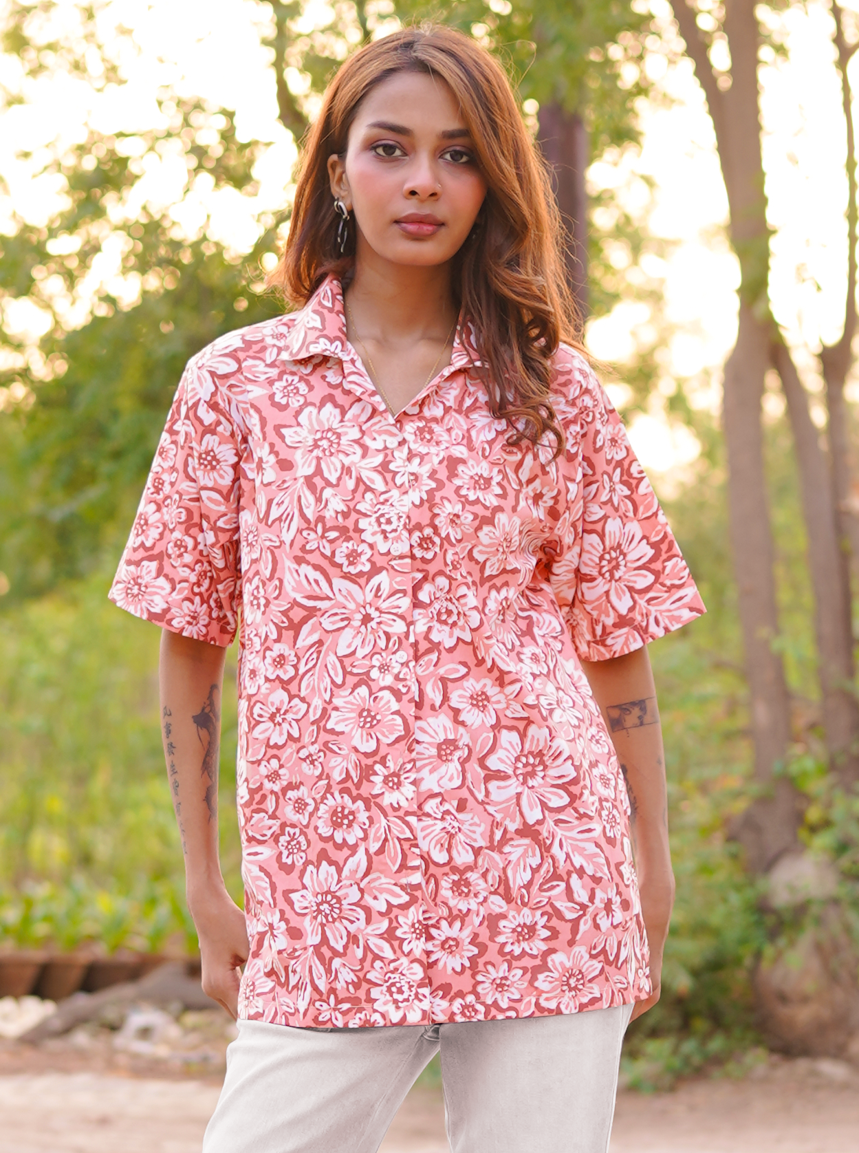 floweret women loose fit shirt